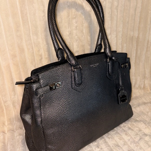 Henri Bendel SilverTextured Satchel - Picture 3 of 6